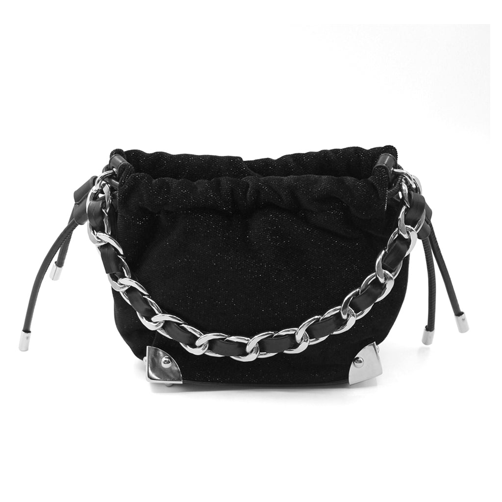 Magnetic Closure Canvas Bucket Bag
