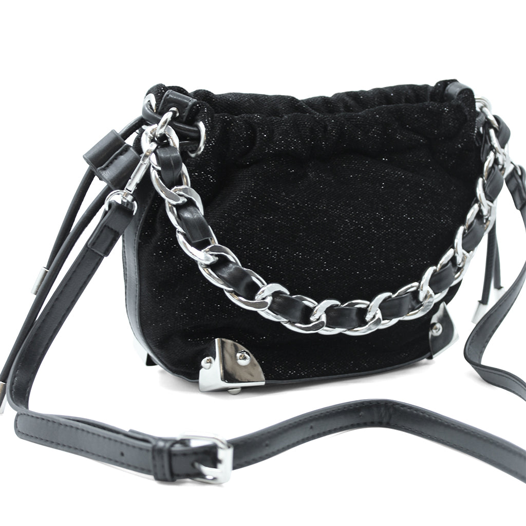 Magnetic Closure Canvas Bucket Bag