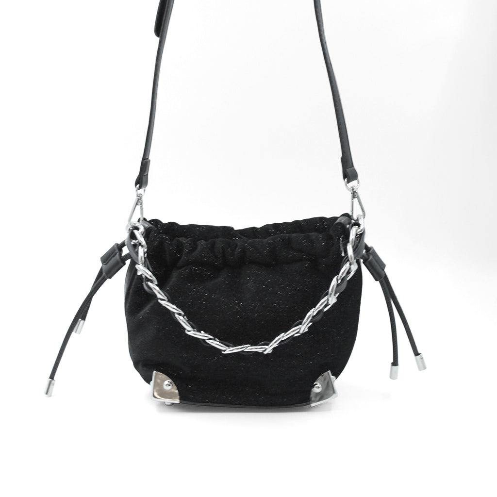 Magnetic Closure Canvas Bucket Bag
