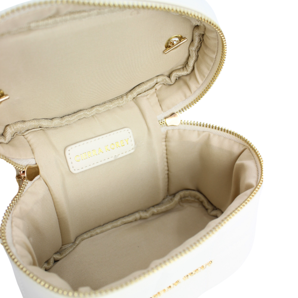 White Luxe Mini Box Bag