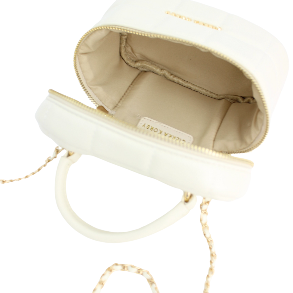 White Luxe Mini Box Bag