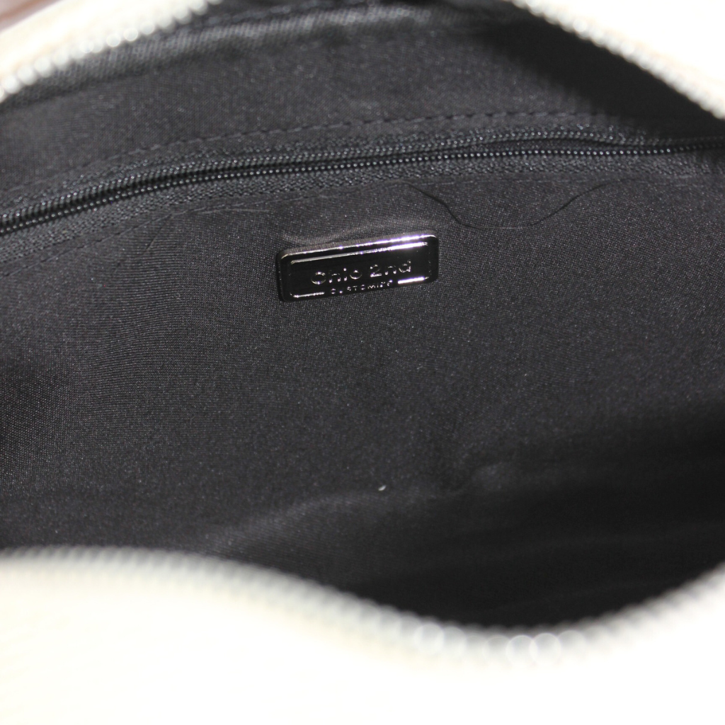 Classic Beige Brown Bowling Bag