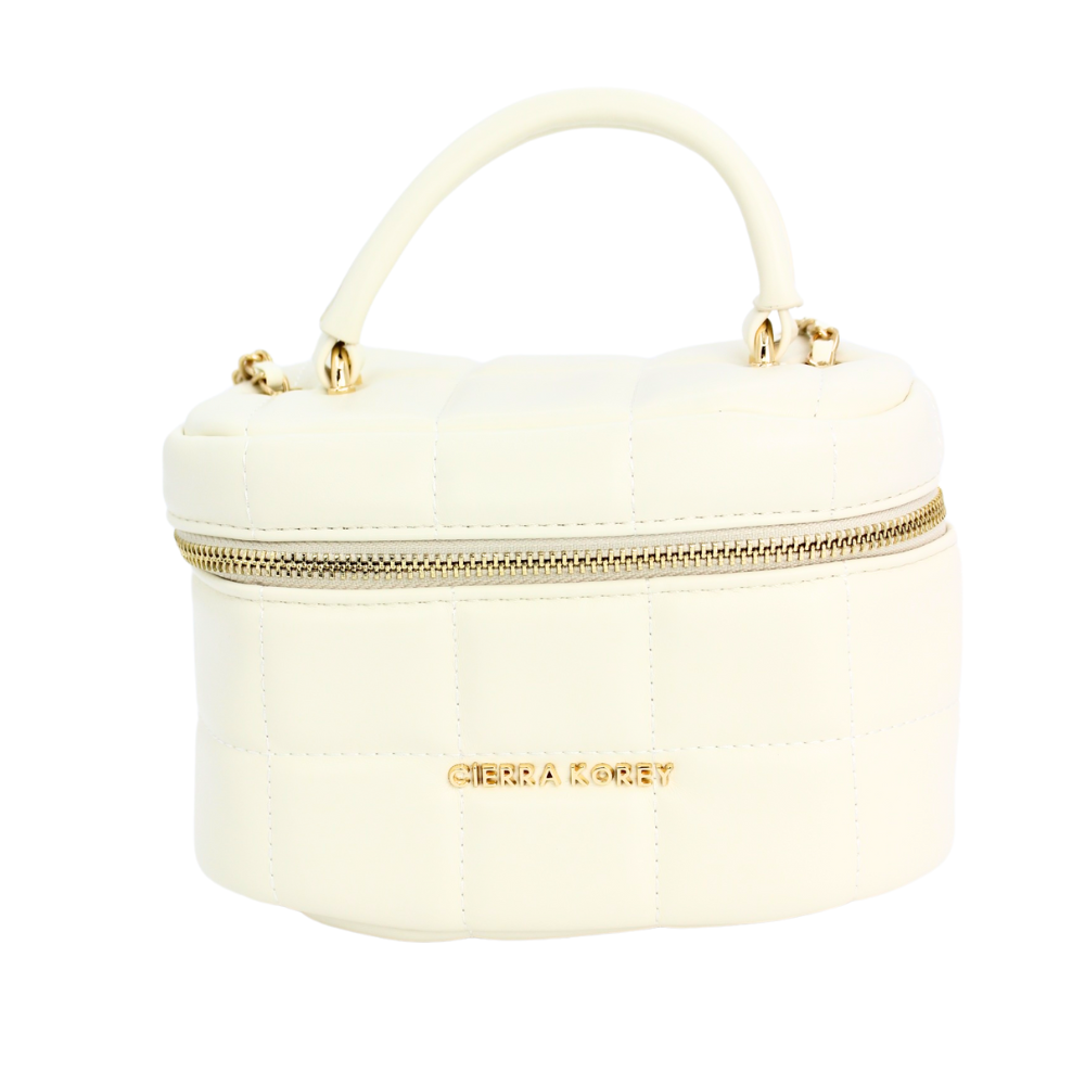 White Luxe Mini Box Bag