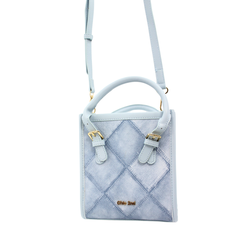 Ocean Blue Paradise Denim Bag