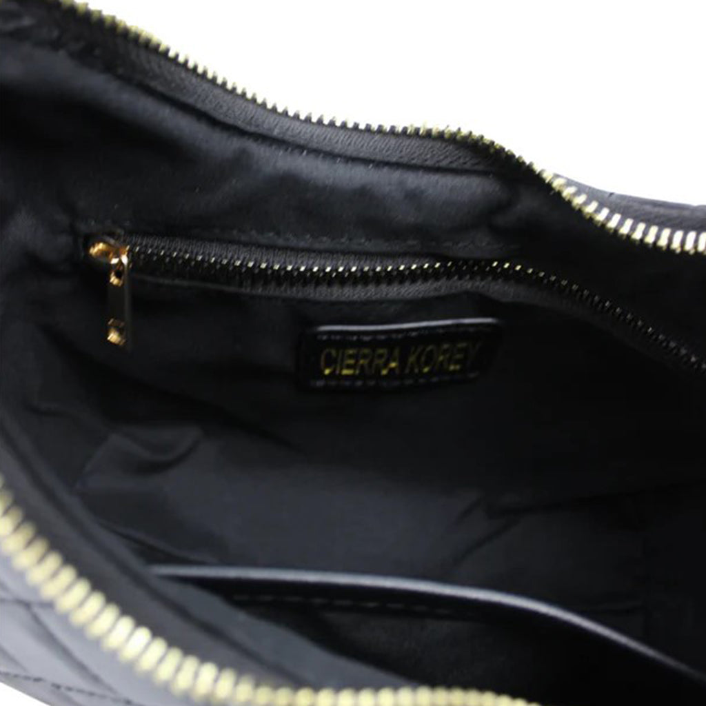 Crescent Quilted Underarm Bag