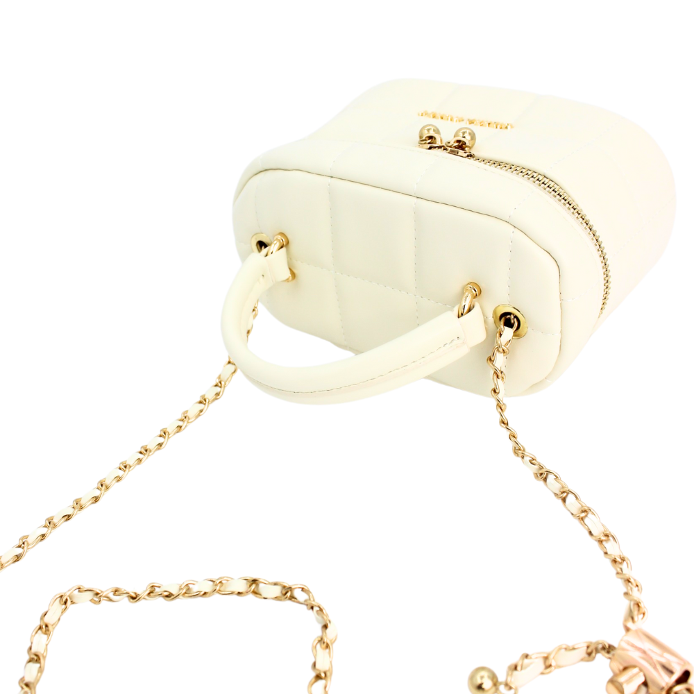 White Luxe Mini Box Bag