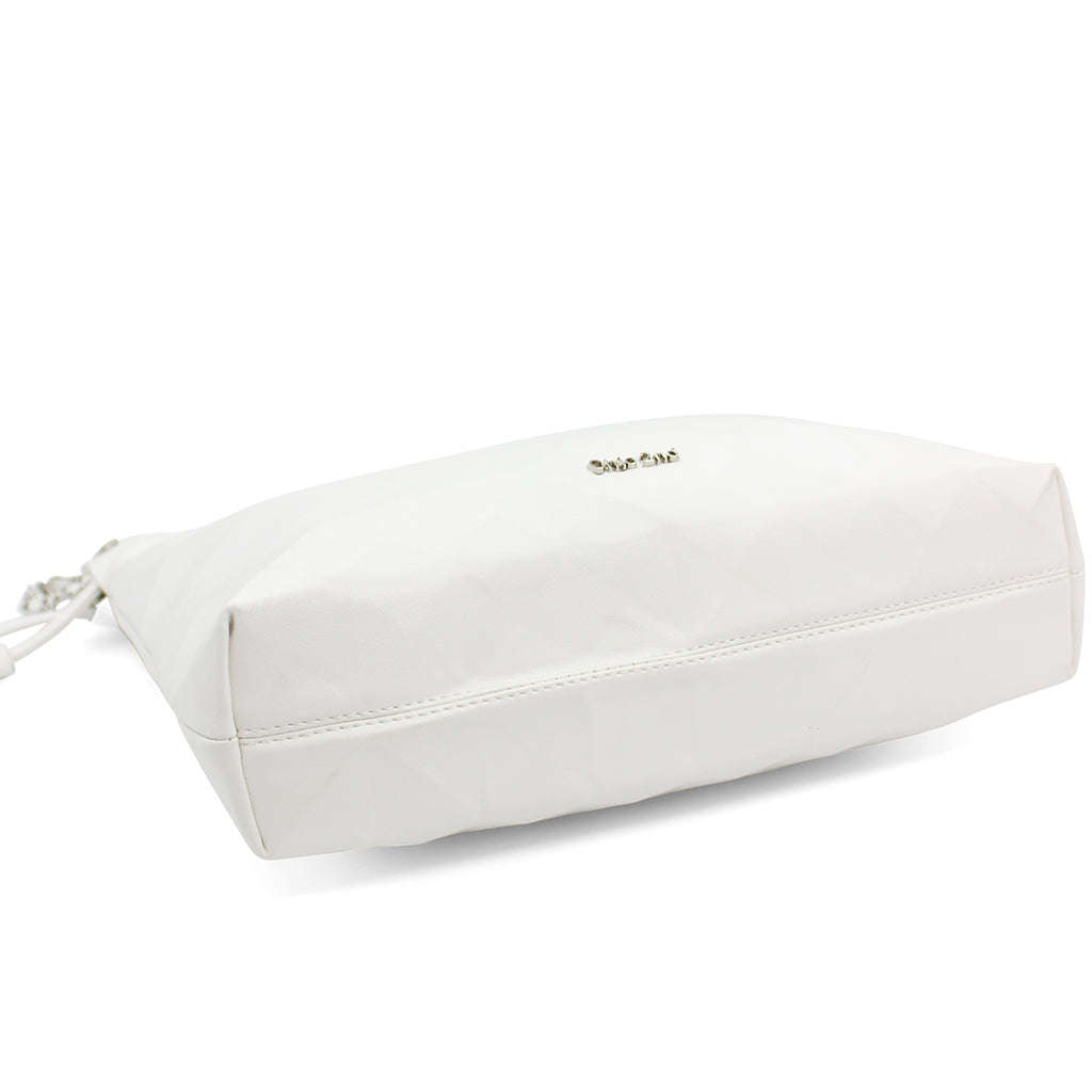 Cream Quilted Tote Bag