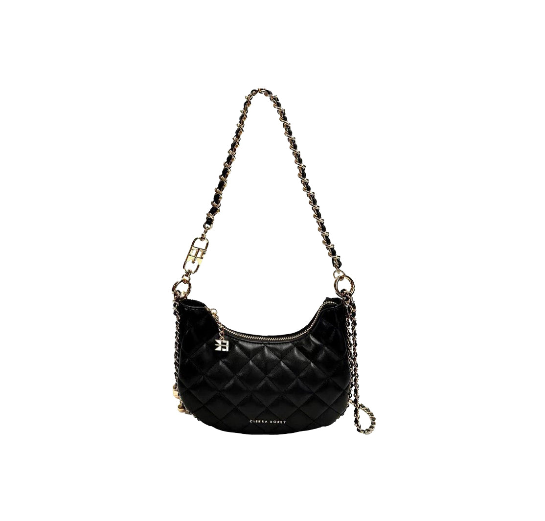 Crescent Quilted Underarm Bag