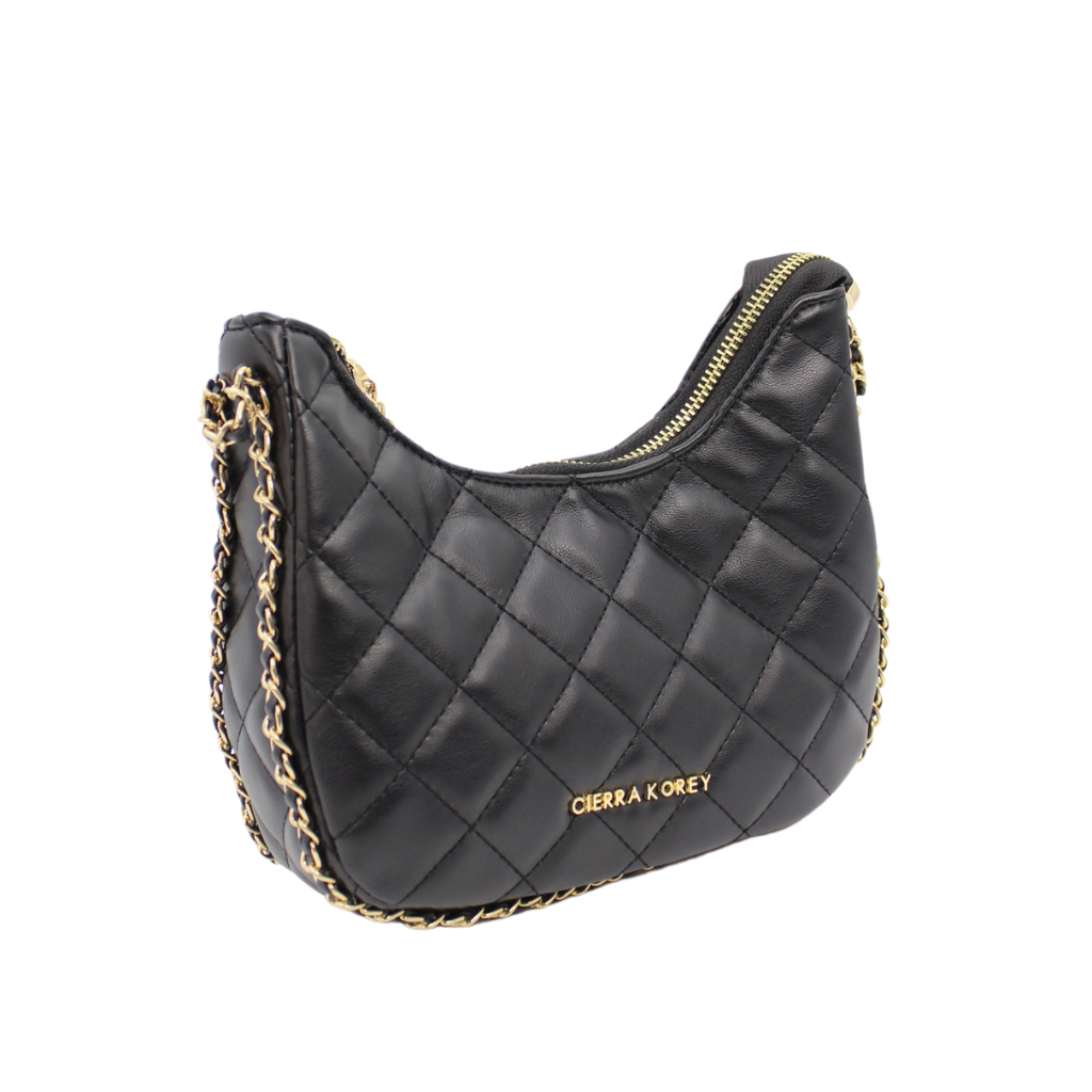 Crescent Quilted Underarm Bag